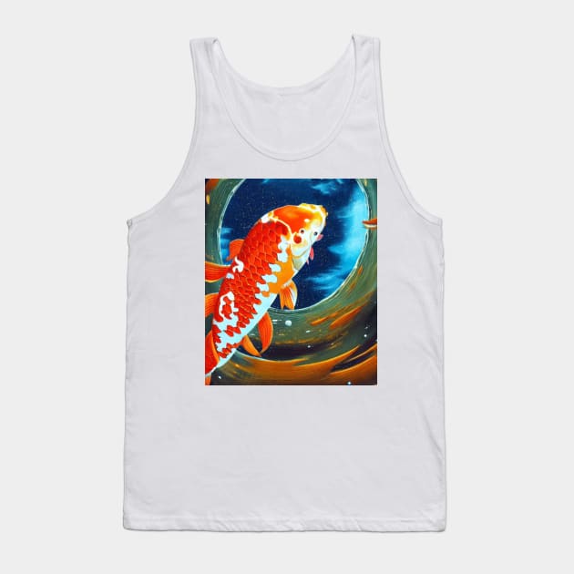 The Art of Koi Fish: A Visual Feast for Your Eyes 25 Tank Top by Painthat